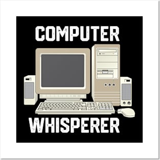 Computer Whisperer - Funny It Technician Gift Idea for Computer Science Lovers Posters and Art